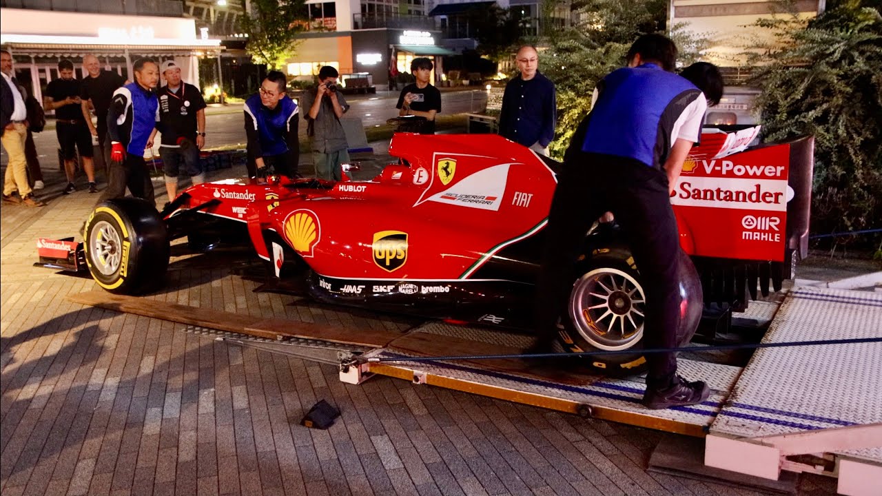 【街中にF1マシン!!】フェラーリF1 搬出!!コッパチェントロジャッポーネ2025