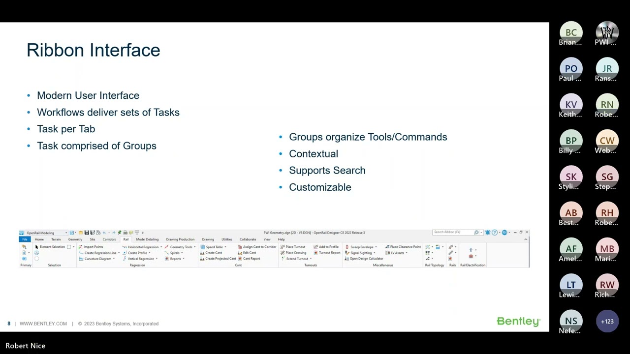 OpenRail Designer Overview - From Bentley Rail Track to OpenRail - Robert Nice