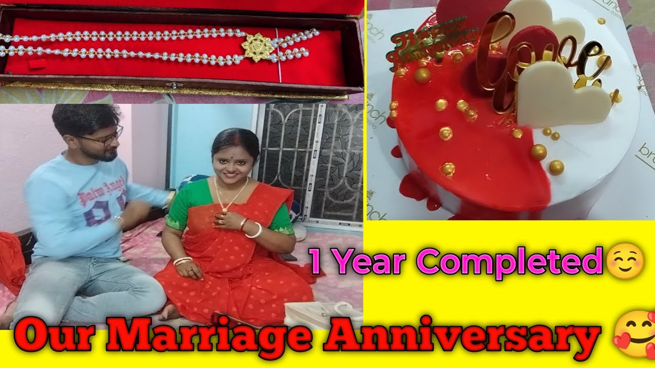 Our Marriage Anniversary 🥰 1 Year Completed☺️ #lovestory #love #Marriage Anniversar