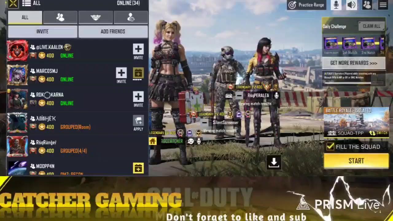 Live streaming of CATCHER Gaming