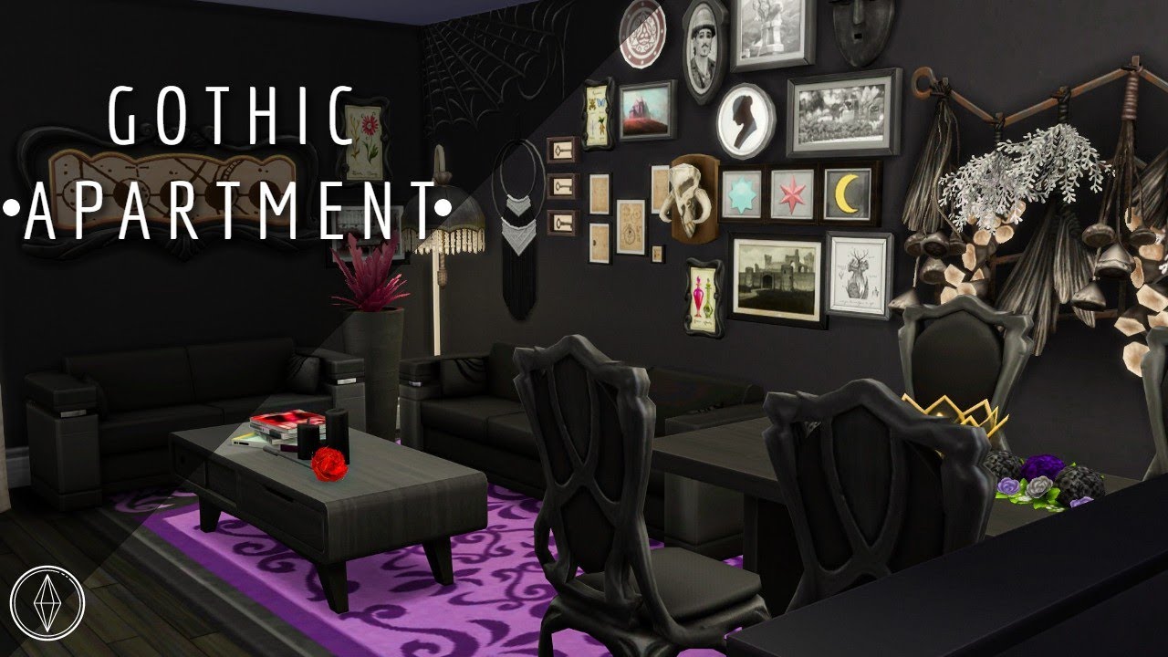 ○ GOTHIC APARTMENT ○ Sims 4 Speed Build