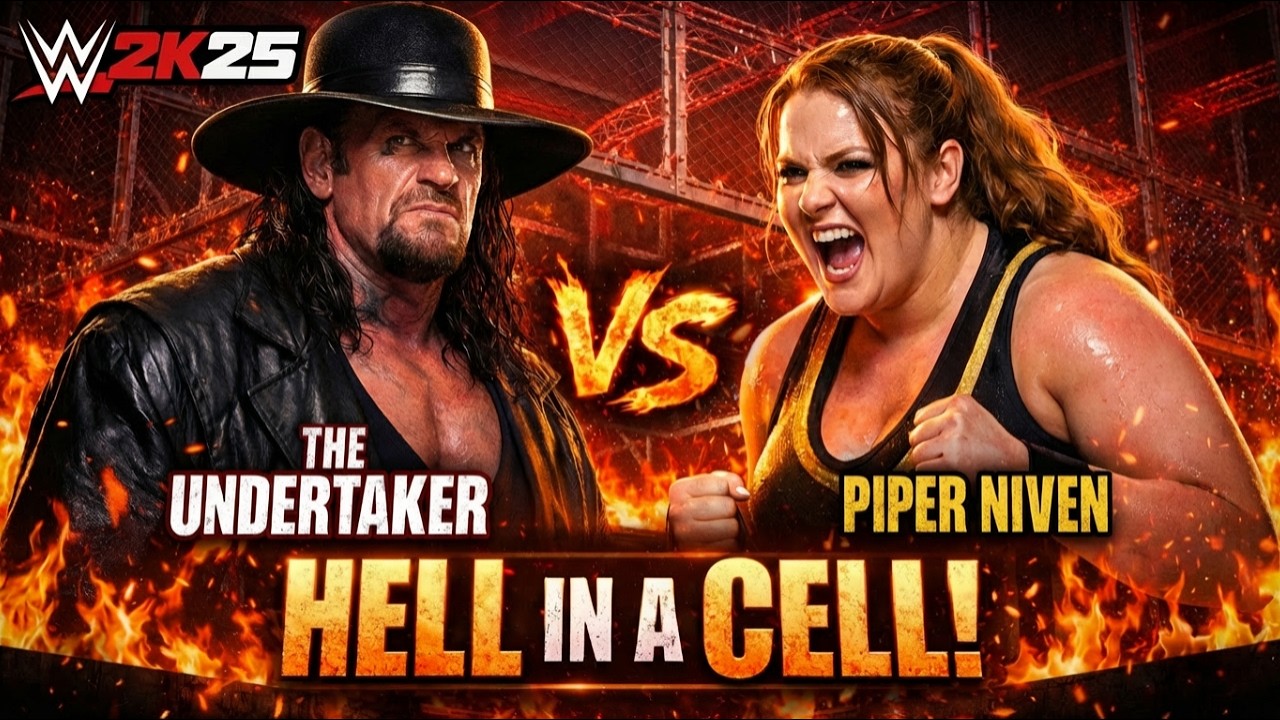 WWE 2K25 Showdown Undertaker Takes On Piper Niven In Hell In A Cell