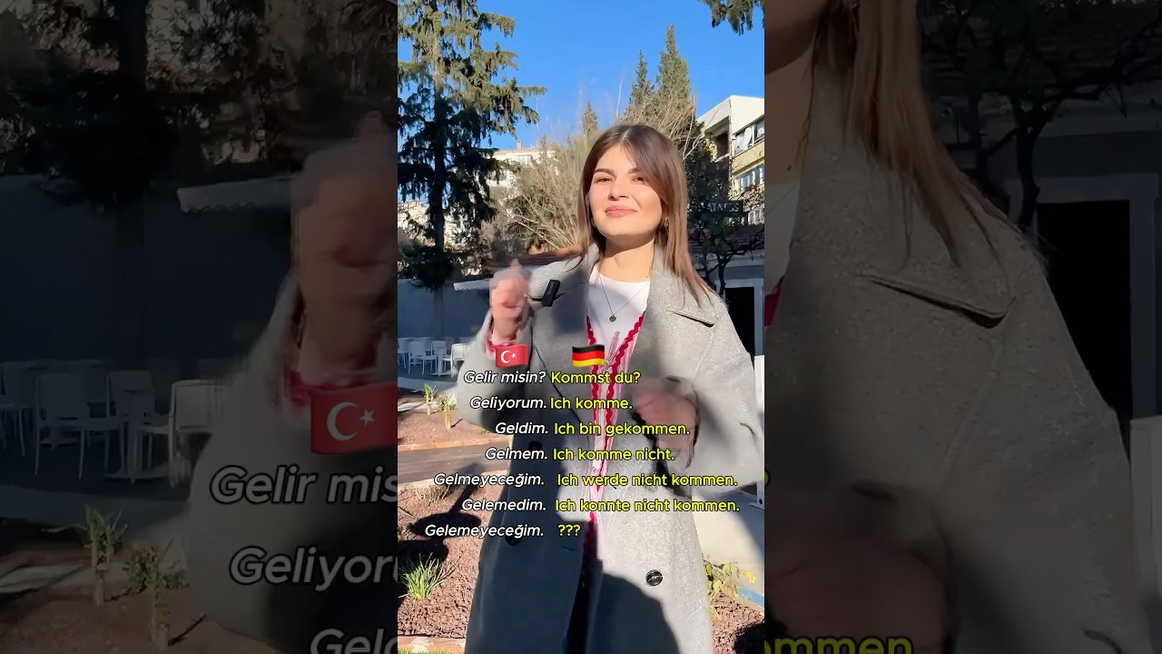 T&uuml;rk&ccedil;e ve Almanca Fiil &Ccedil;ekimleri | Gelmek fiilinin kullanımı! 🇹🇷🇩🇪