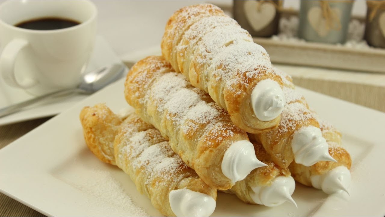 Schillerlocken backen / Schaumrollen / Trubotschki
