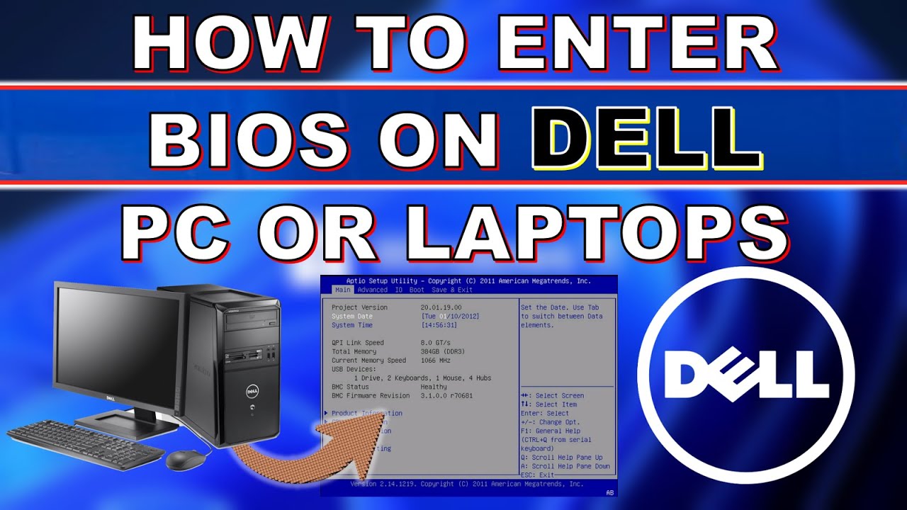 Как войти в BIOS на ПК или ноутбуке Dell