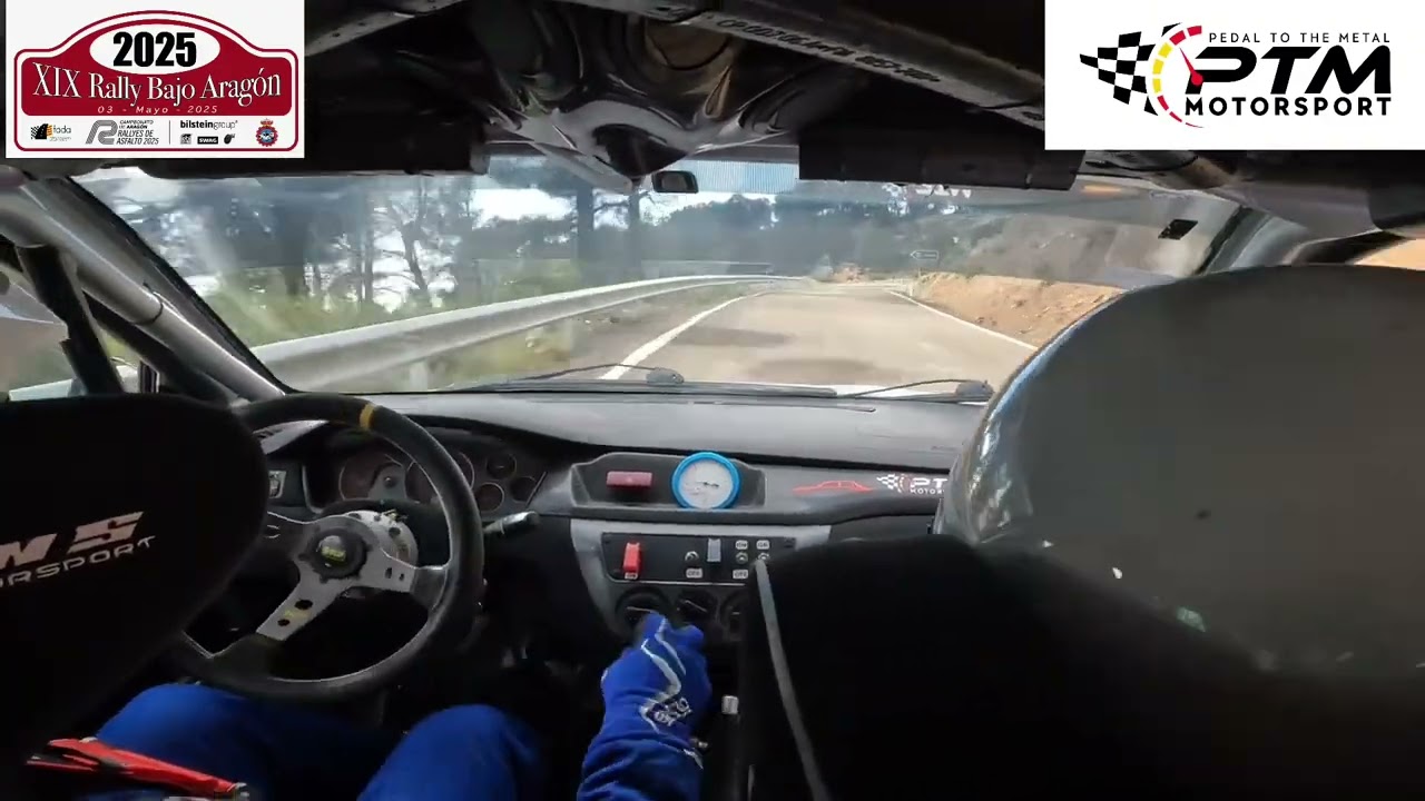 Rally Bajo Aragon 2025 || Onboard Mitsubishi Evo || Pequeños Sustos