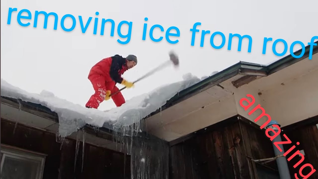 やばい　屋根の氷が　protect your home from ice