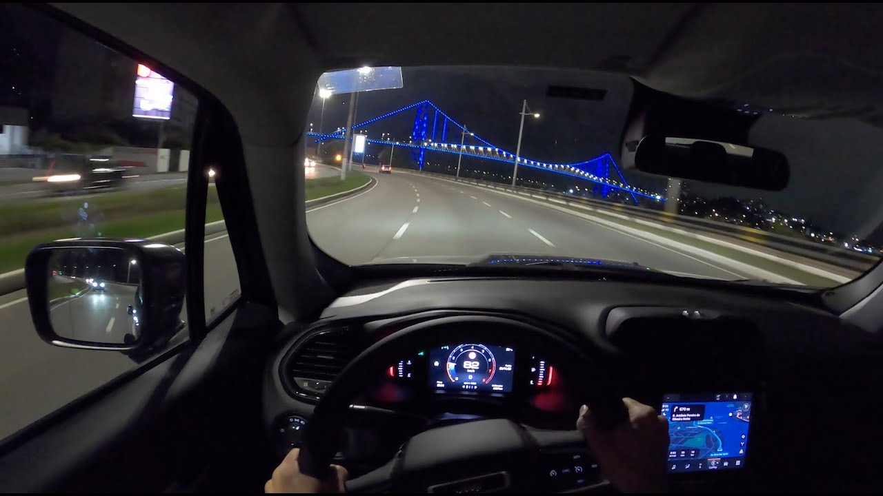 2025 Jeep Renegade Longitude 1.3 T270 Turbo - Florianopolis, SC, Brasil POV Night Test Drive 4K