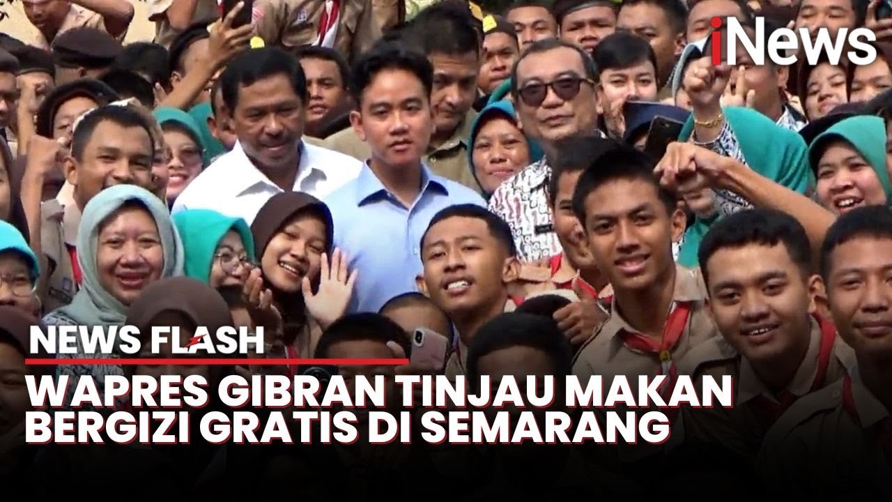 Kunker ke Semarang, Wapres Gibran Tinjau Langsung Uji Coba Makan Bergizi Gratis