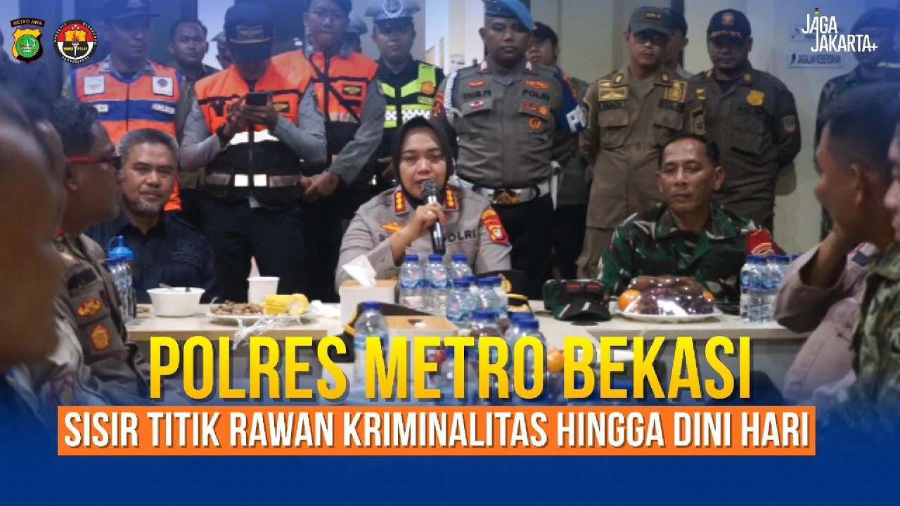 Polres Metro Bekasi Gelar Apel Gabungan KRYD dan Patroli Biru Serentak Hingga Dini Hari
