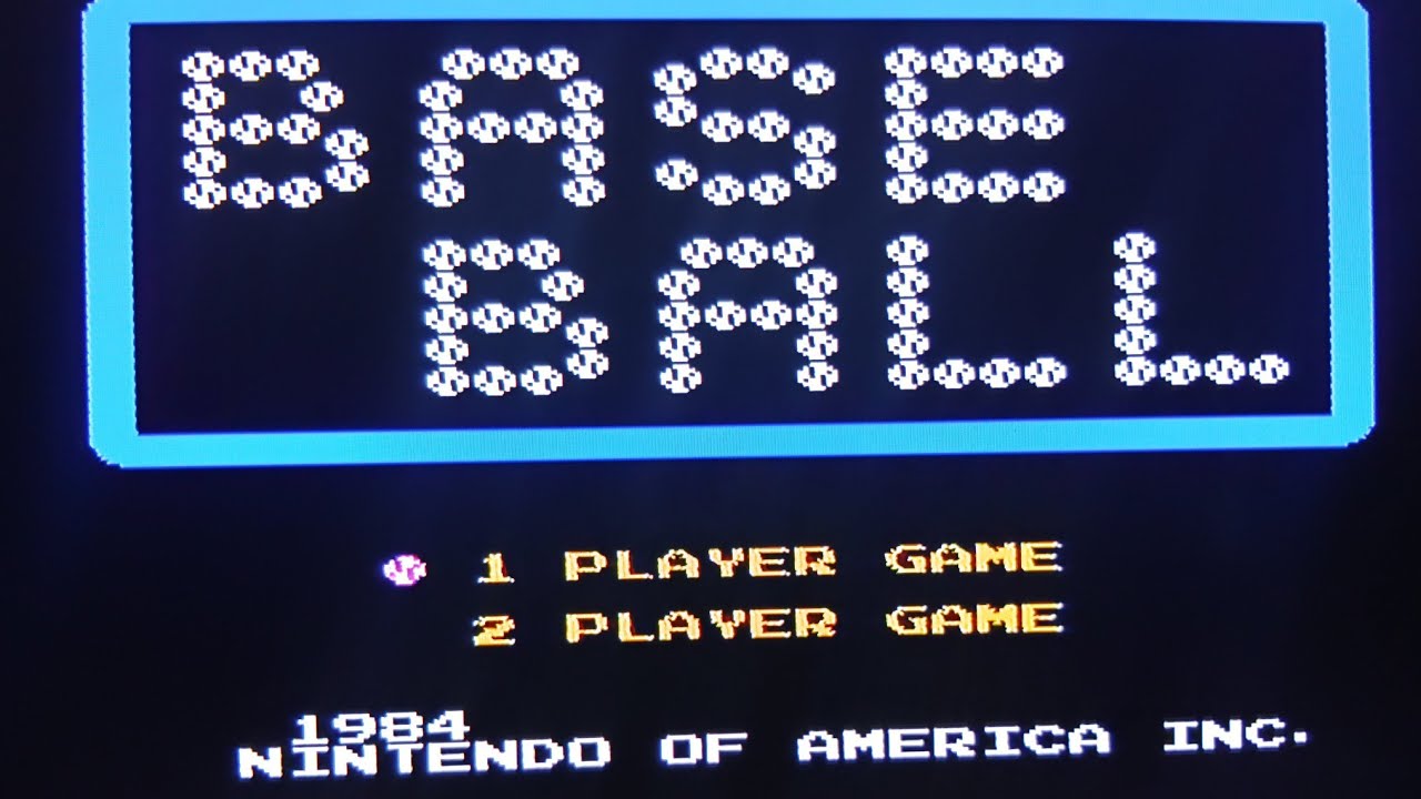 Baseball [NES] 1984 How bad is this game?