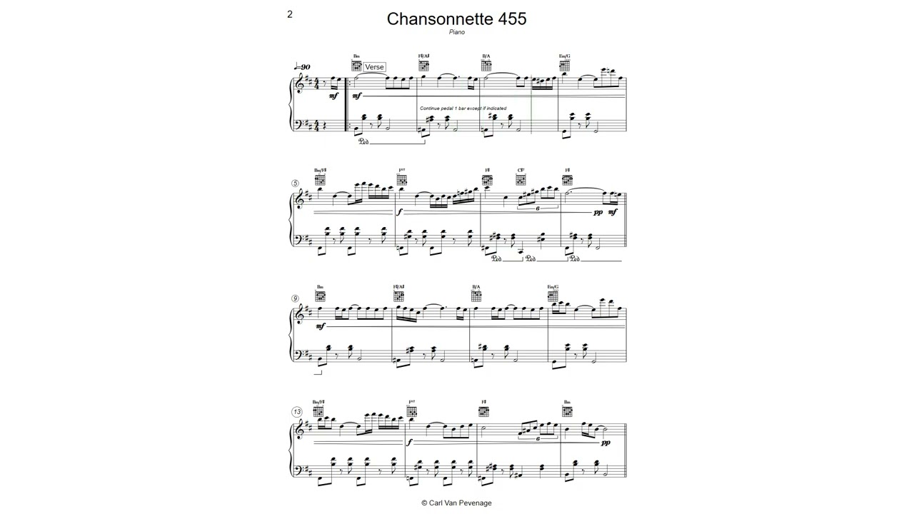 CH455PIA - Chansonnette 455 Piano - Kissed by dancing crystal flakes