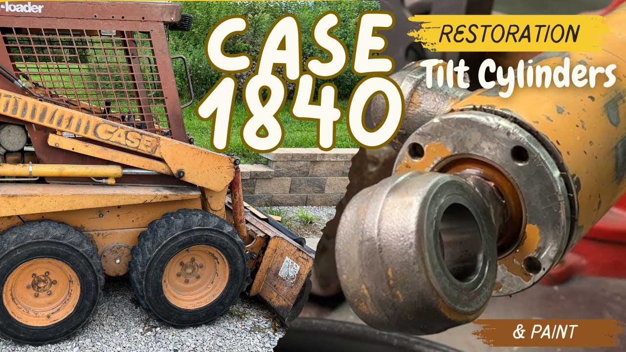Painting the Case 1840 Loader Arms & Rebuilding the Tilt Cylinders