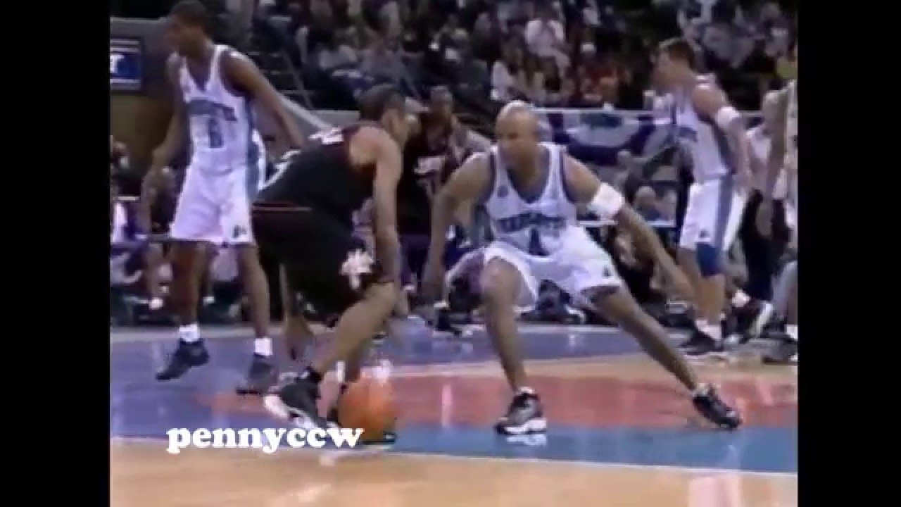 Allen Iverson 40pts vs Charlotte Hornets 99/00 NBA Playoff Game 1