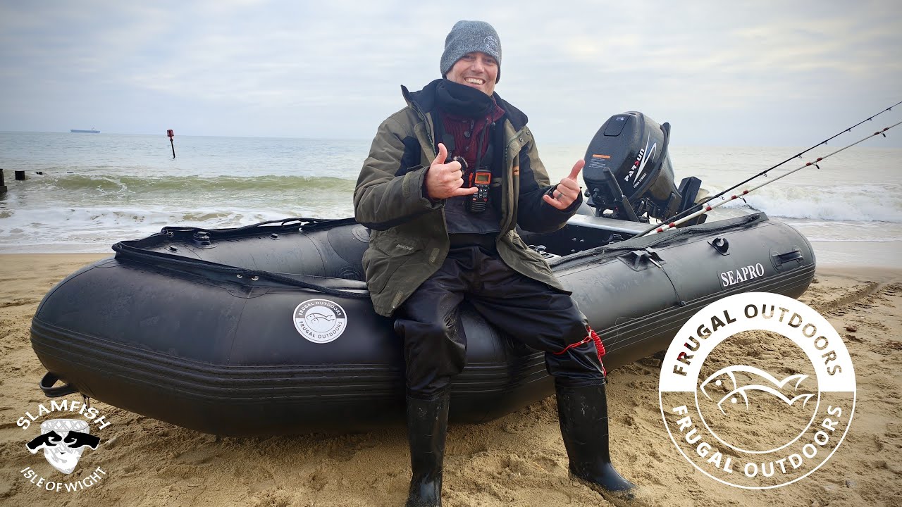 First time fishing on my new SEAPRO 340HD SIB 15HP PARSUN Small boat Fishing uk Isle of Wight