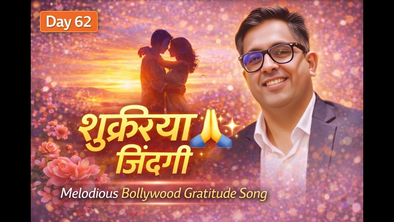 Day 62 – शुक्रिया ज़िंदगी 🙏 | Melodious Bollywood Gratitude Song | Positive Energy & Healing Vibes