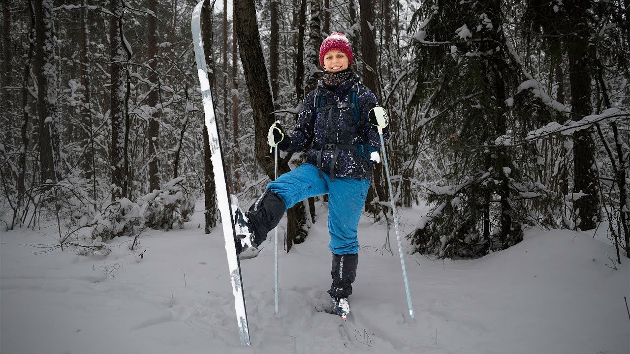 Žiema, žiema, lik kieme | Slidėmis per pusnis