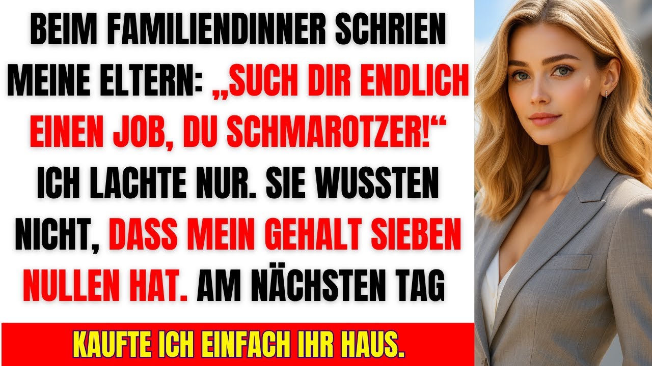 Beim Familienessen schrie meine Mutter: &sbquo;Hol dir einen Job!&lsquo; &ndash; Ich musste lachen&hellip;