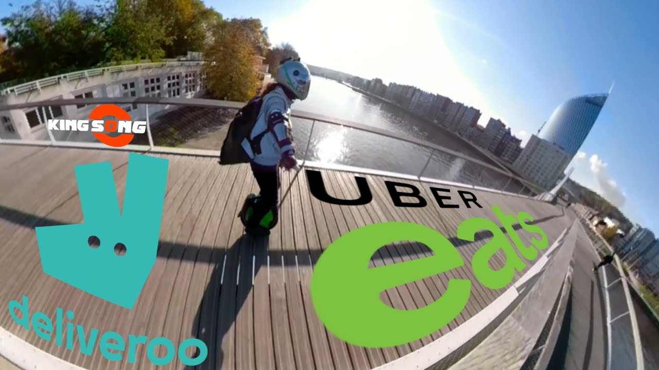 #3 UberEats en gyroroue + premier shift Deliveroo! (KingSong 16X euc)