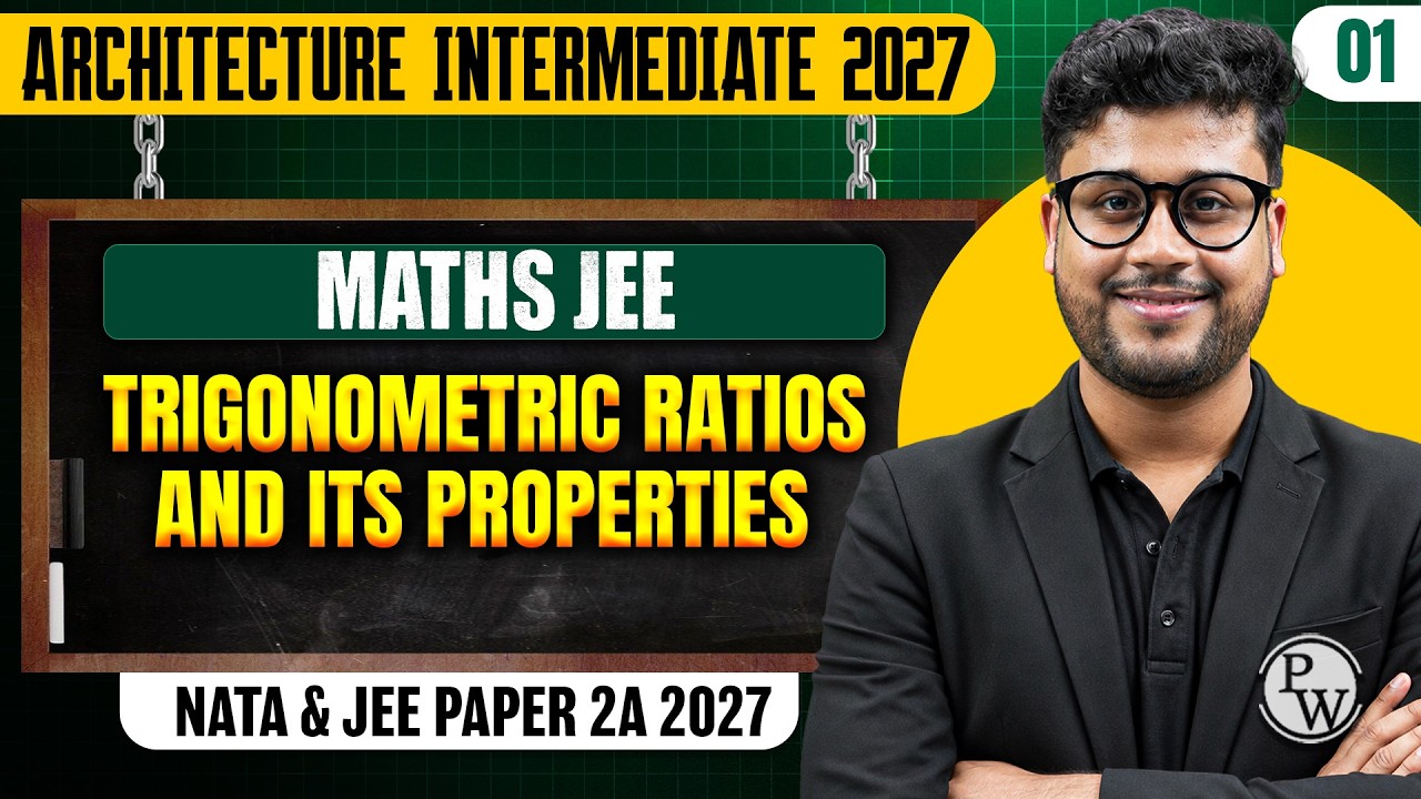 Maths JEE 01 | Trigonometric Ratios and Its Properties | JEE paper 2A 2027