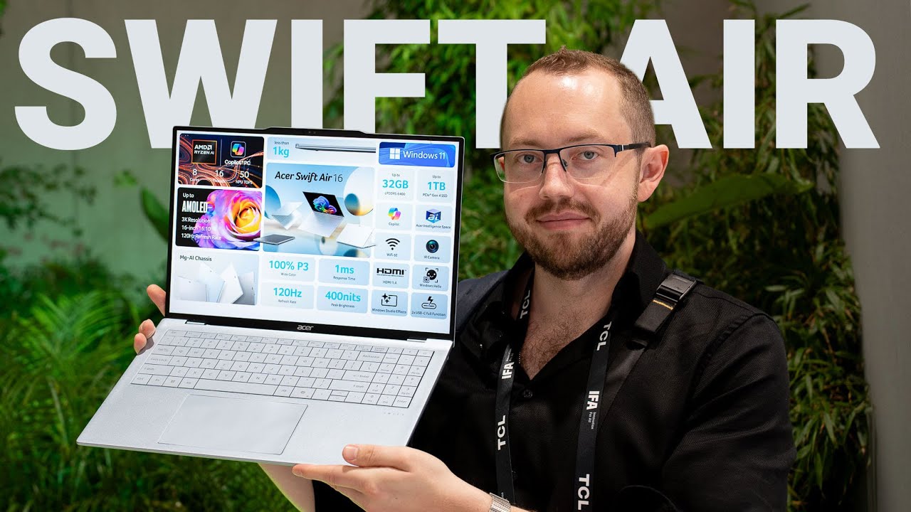 Acer Swift Air 16: The Worlds Lightest 16-Inch Laptop
