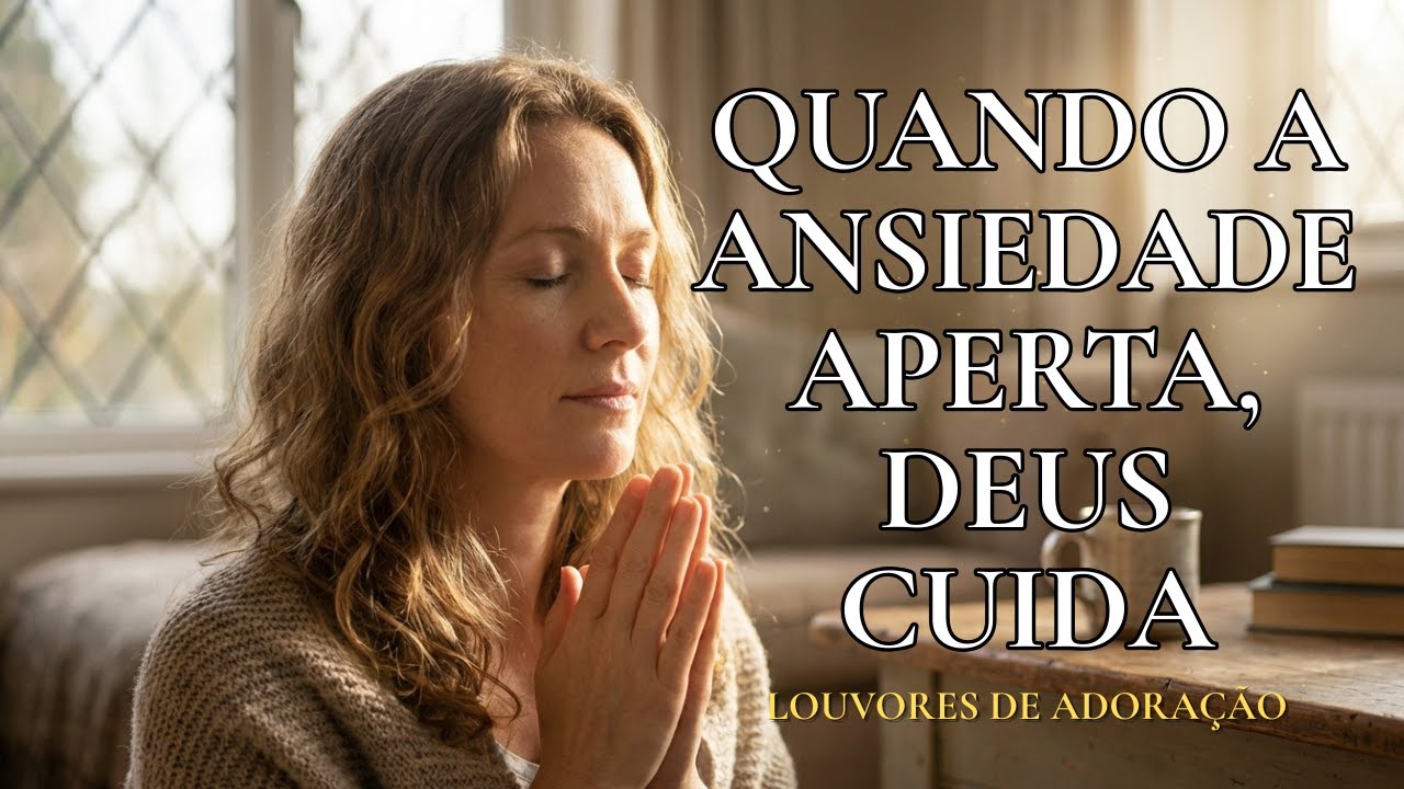 Quando a Ansiedade Aperta, Deus Cuida | Louvores Calmos para Acalmar o Coração e Descansar