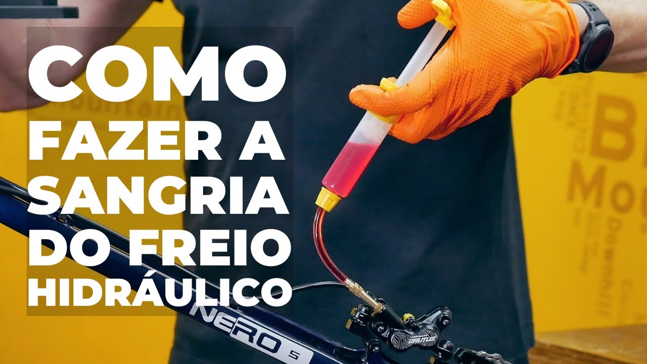 Como fazer sangria de freio hidraulico da bike. Pedaleria