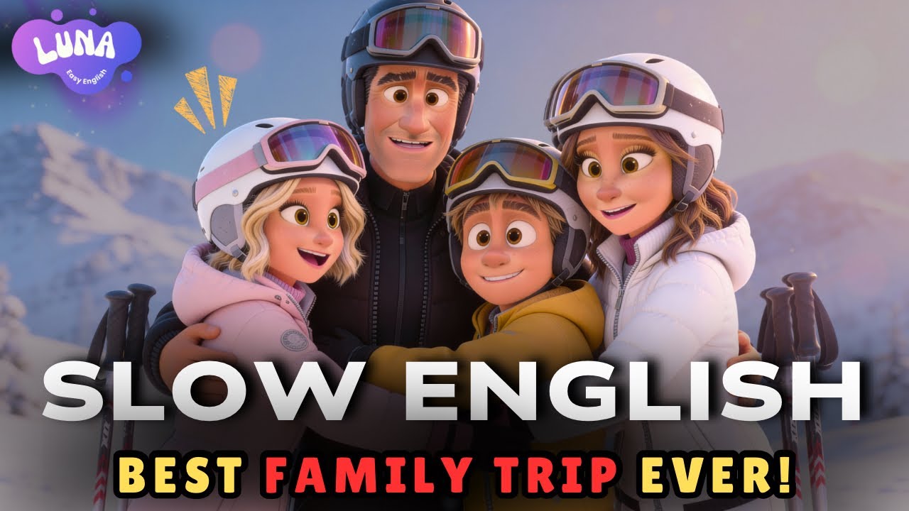 Family Winter Trip | Easy English Listening Practice (A2 Level)