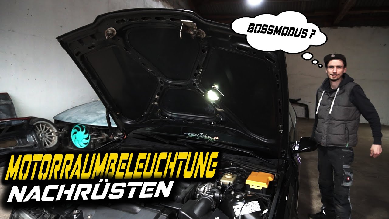 Retrofitting engine compartment lighting | BMW E36