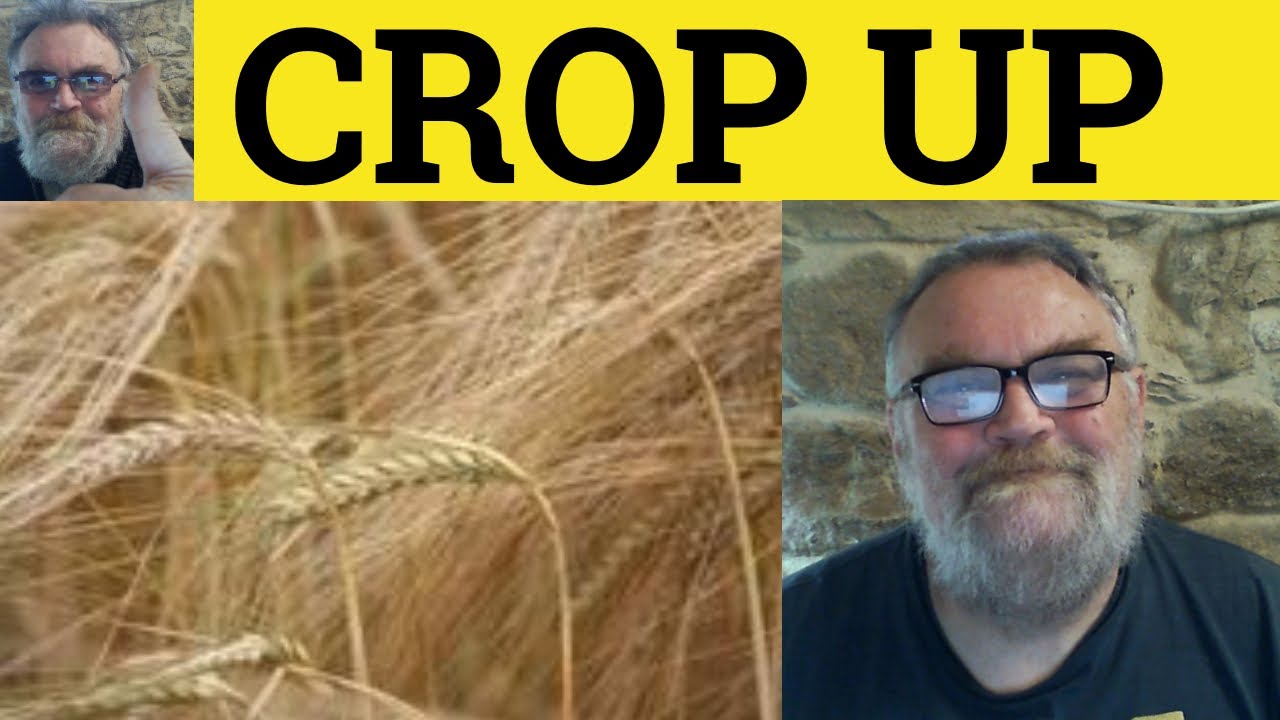 🔵 Crop Up Meaning - Define Crop Up - Crop Up Examples - Crop Up Explained - English Phrasal Verb ESL