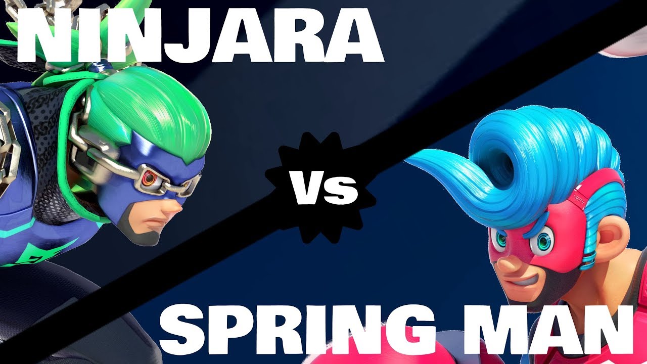 Ninjara Vs Spring Man Special ARMS Match!