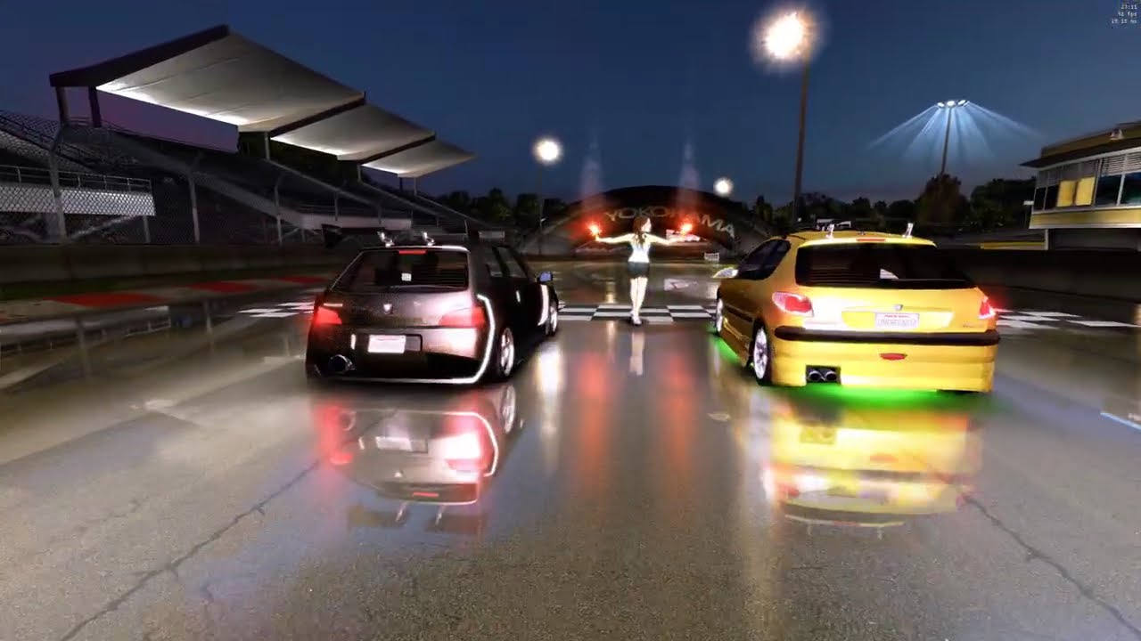 NFS Underground URL Race: RTGI, Rain Script, Reshade, UG2.net - Peugeot 106 GTi
