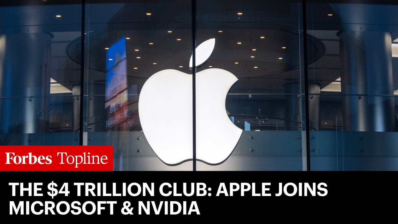 Рыночная стоимость Apple превысила 4 триллиона долларов, присоединившись к Microsoft и Nvidia