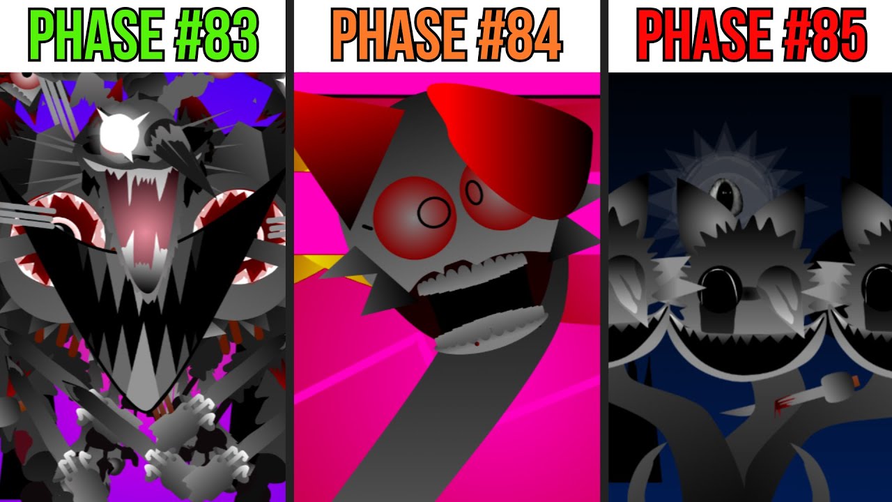Phase 83 VS Phase 84 VS Phase 85 in Incredibox Sprunki