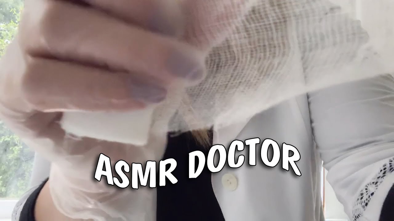 АСМР Доктор Травмпункта Ролевая Игра / Обработаю твои ранки ASMR Doctor Role Play
