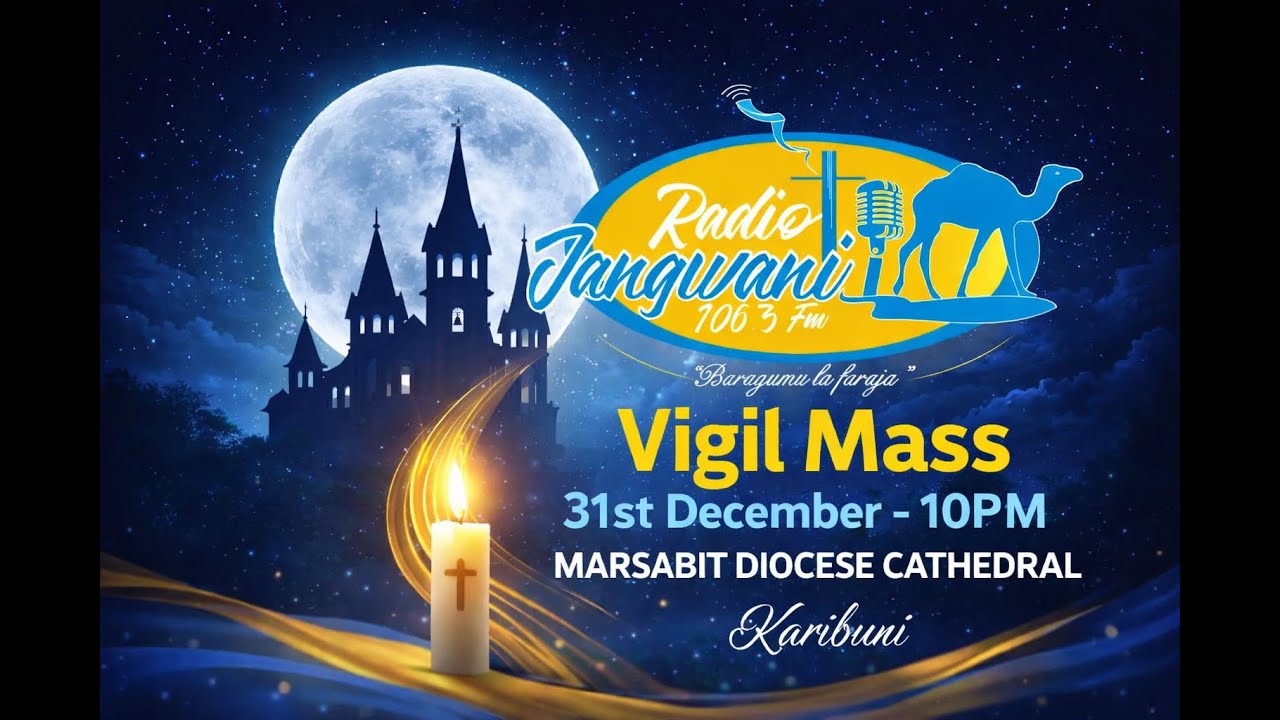 New Year's Eve Mass With Radio Jangwani at Marsabit Diocese Cathedral