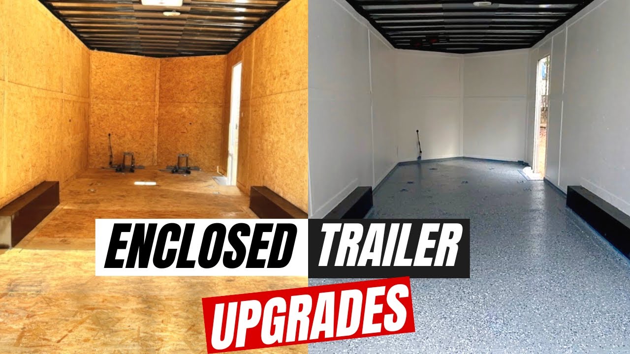 Enclosed Trailer Upgrades/Epoxy Flooring/Painting Walls