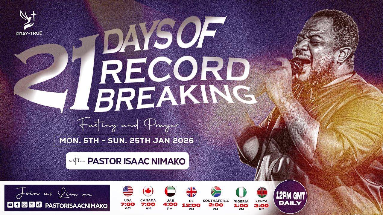 21 DAYS OF BREAKING RECORDS ( DAY10) 14/1/2026 WITH PASTOR ISAAC NIMAKO