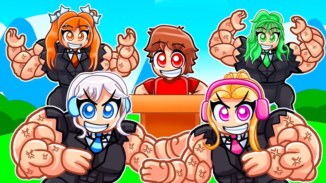 I Hired Body Guards In Roblox Muscle Legends With MY CRAZY FAN GIRLS…