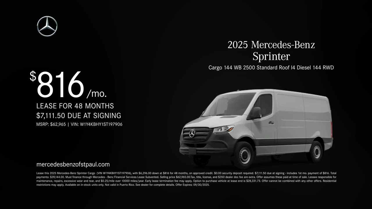 Mercedes-Benz Sprinter 09/06/2025 6079147