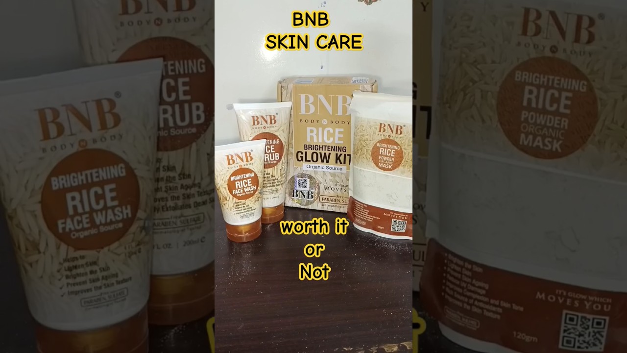 BNB Recommended Ride Brightening Glow Kit #bnb #bnbriceglowkit #viralvideo #skincare #korean #rice
