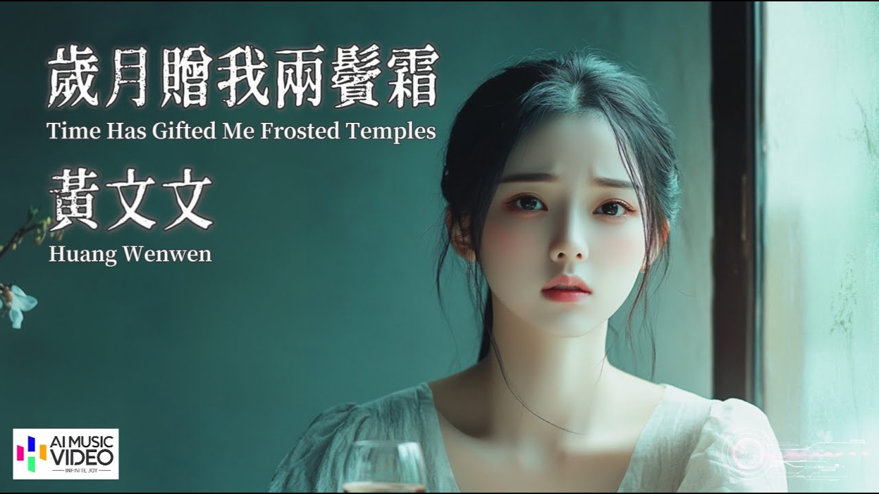 【高清MV】黃文文 Huang Wenwen - 歲月贈我兩鬢霜【Pinyin + Eng Sub | AI音樂視頻 | 中文繁體拼音動態字幕】