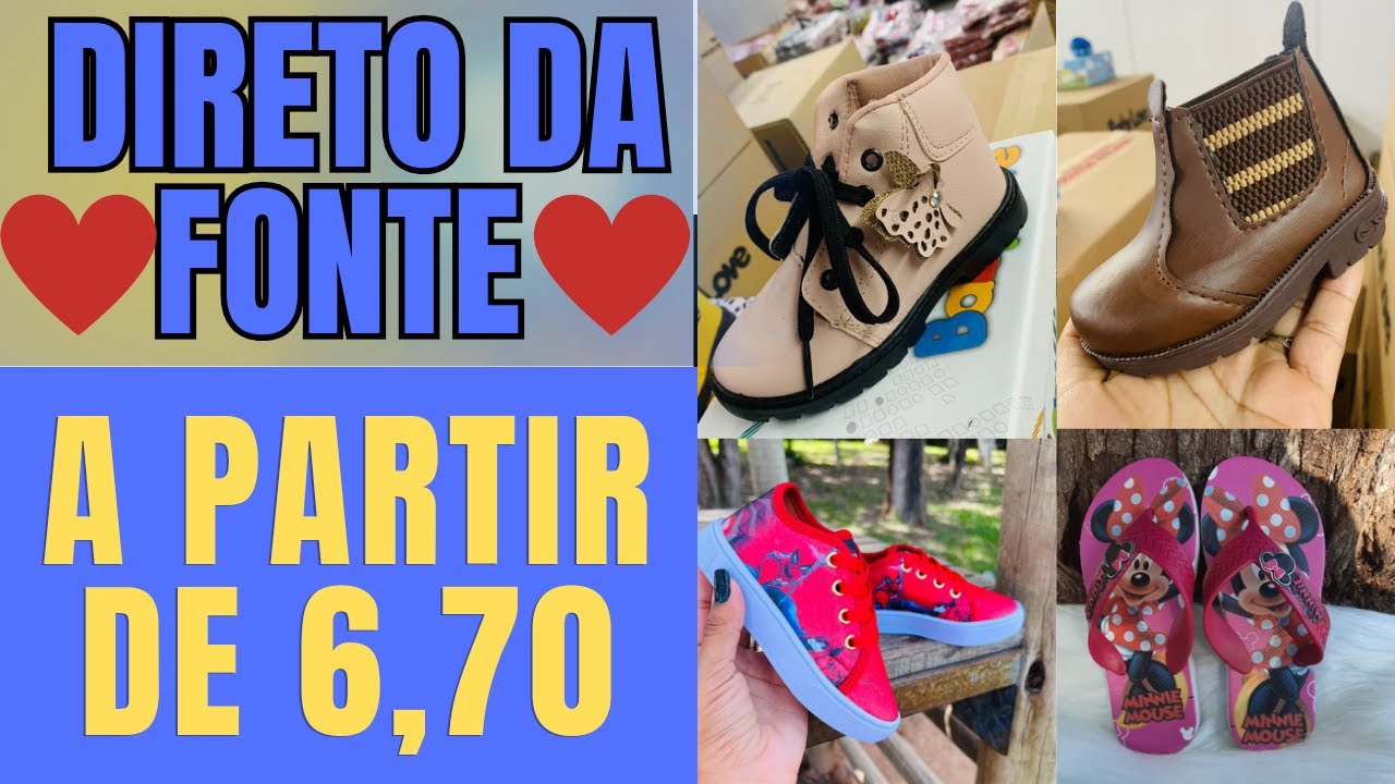 PREÇO INCRÍVEL DIRETO DA FONTE TÊNIS BABUCHE SANDÁLIA INFANTIL NO ATACADO NAS FÁBRICAS NOVA SERRANA