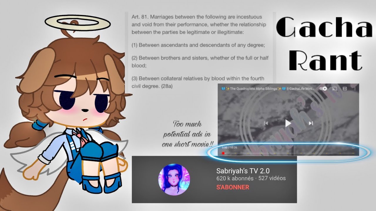 Gacha Rant: Sabriyah’s TV 2.0 || Watch full video before commenting (Warnings in the desc)