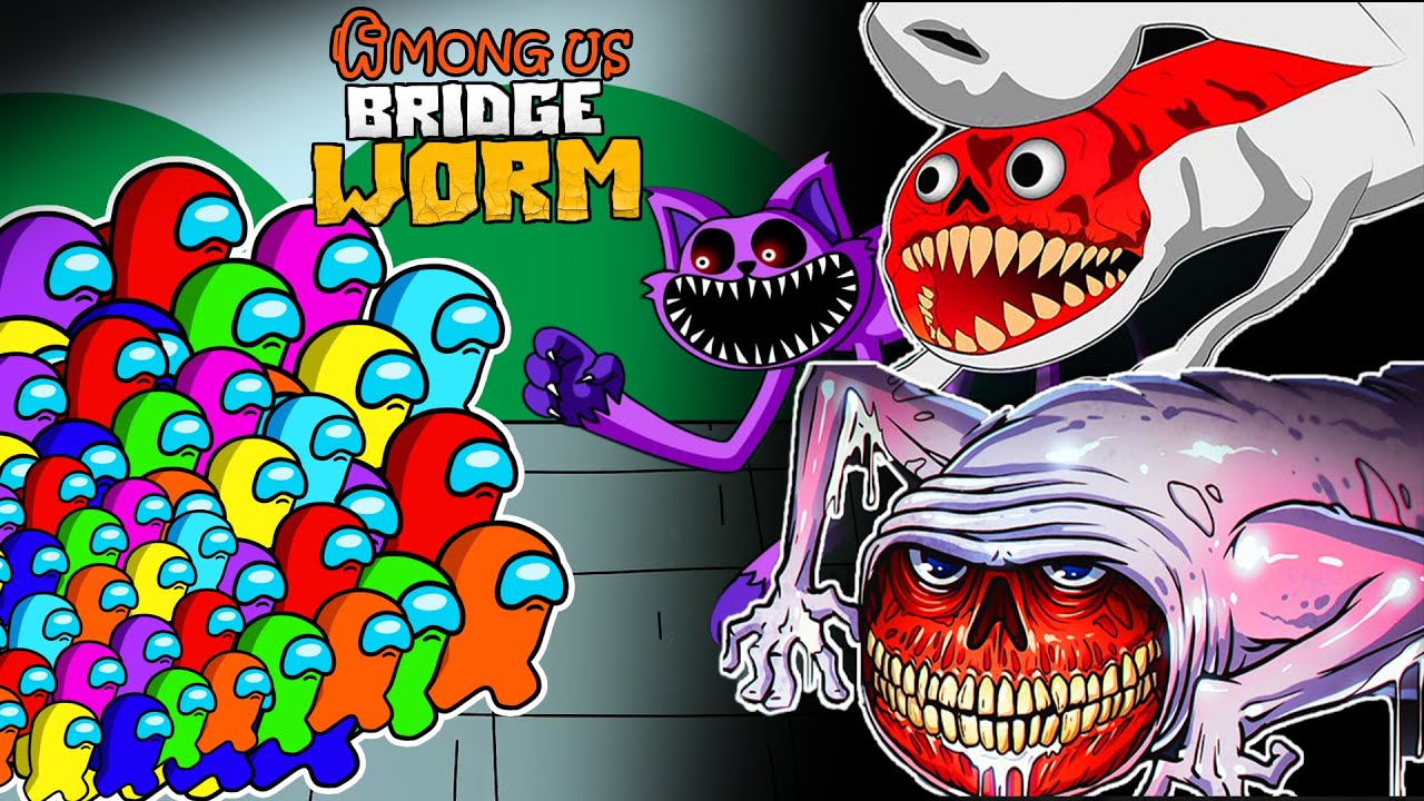🔥 Among Us vs Bridge Worm ~ Who Will Win? ⚡