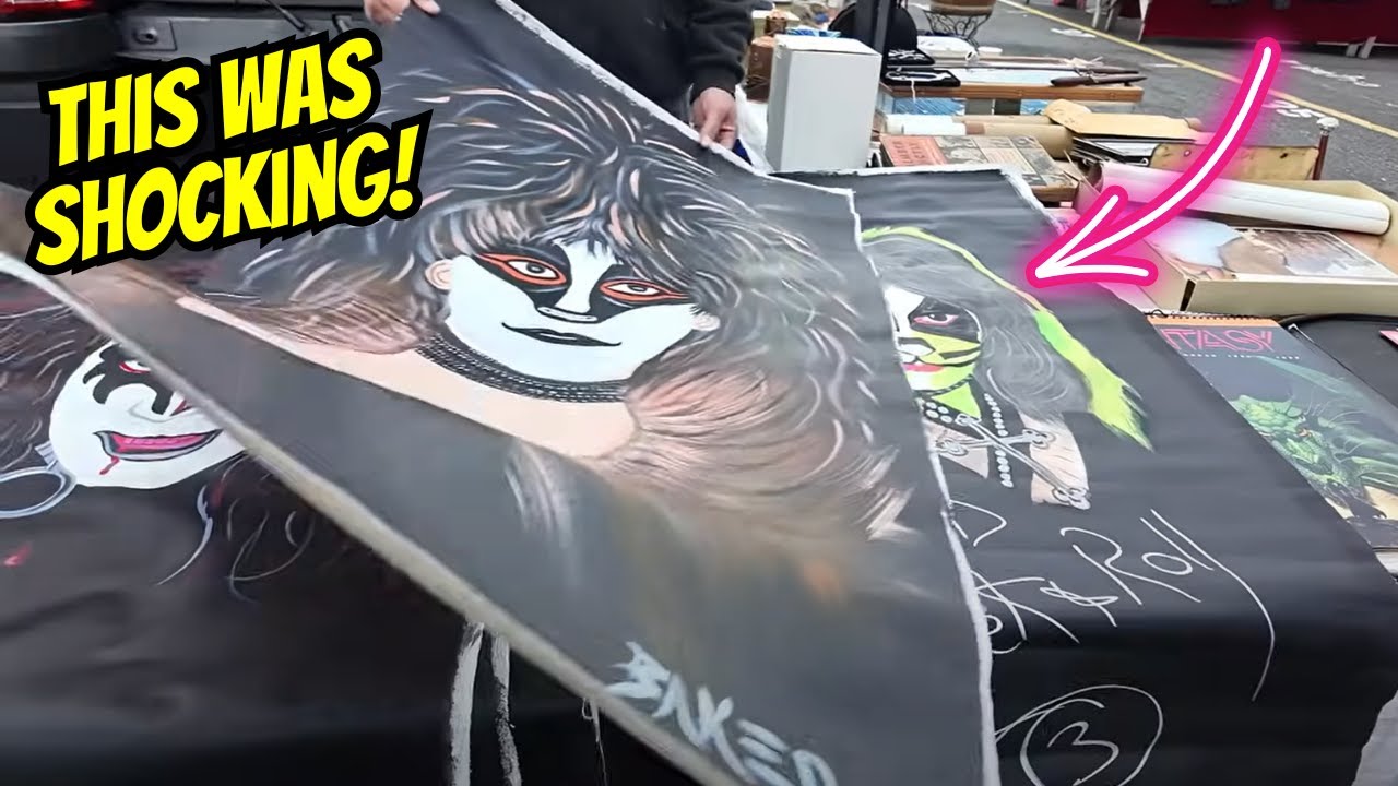 Rare KISS Artwork FOUND at Flea Market! Signed by Rock 'n Roll Painter!