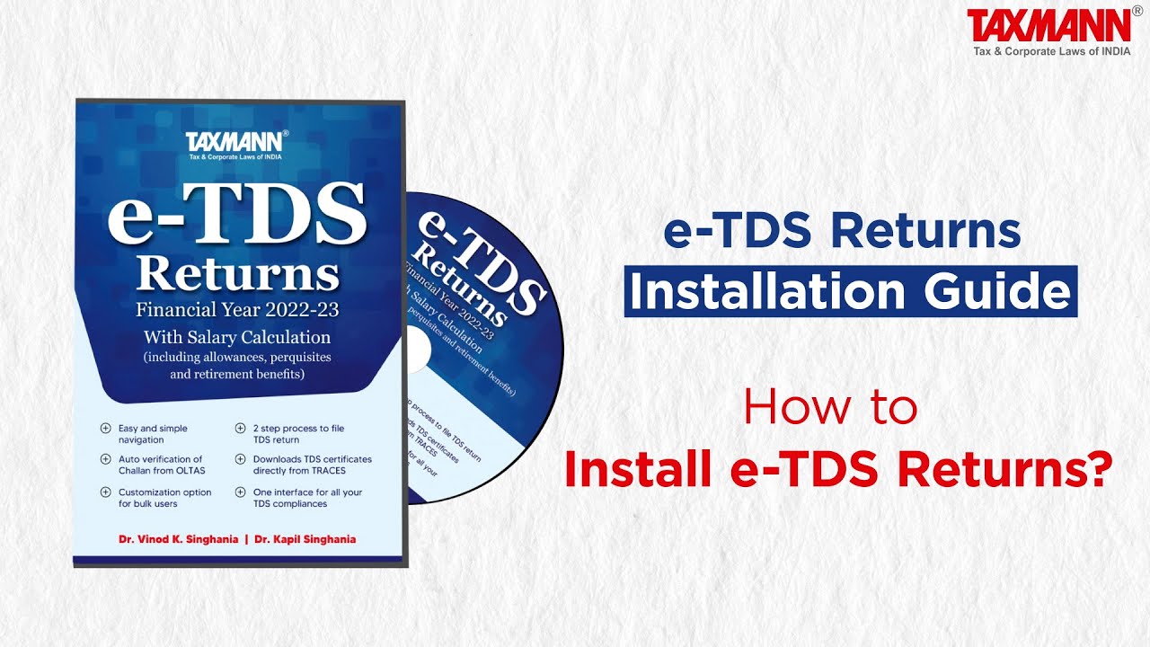e-TDS от Taxmann | Руководство по установке | Как установить e-TDS?
