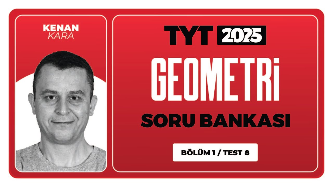 TYT 3D Geometri Soru Bankası Bölüm 01 Test 08 Soru Çözümleri | Kenan Kara