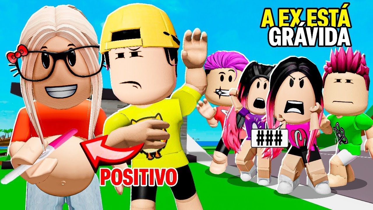 A LARISSA ESTÁ GRÁVIDA E O JOGADOR DE AMARELO (CORUJA) É O PAI NO BROOKHAVEN RP *Deu Confusão*