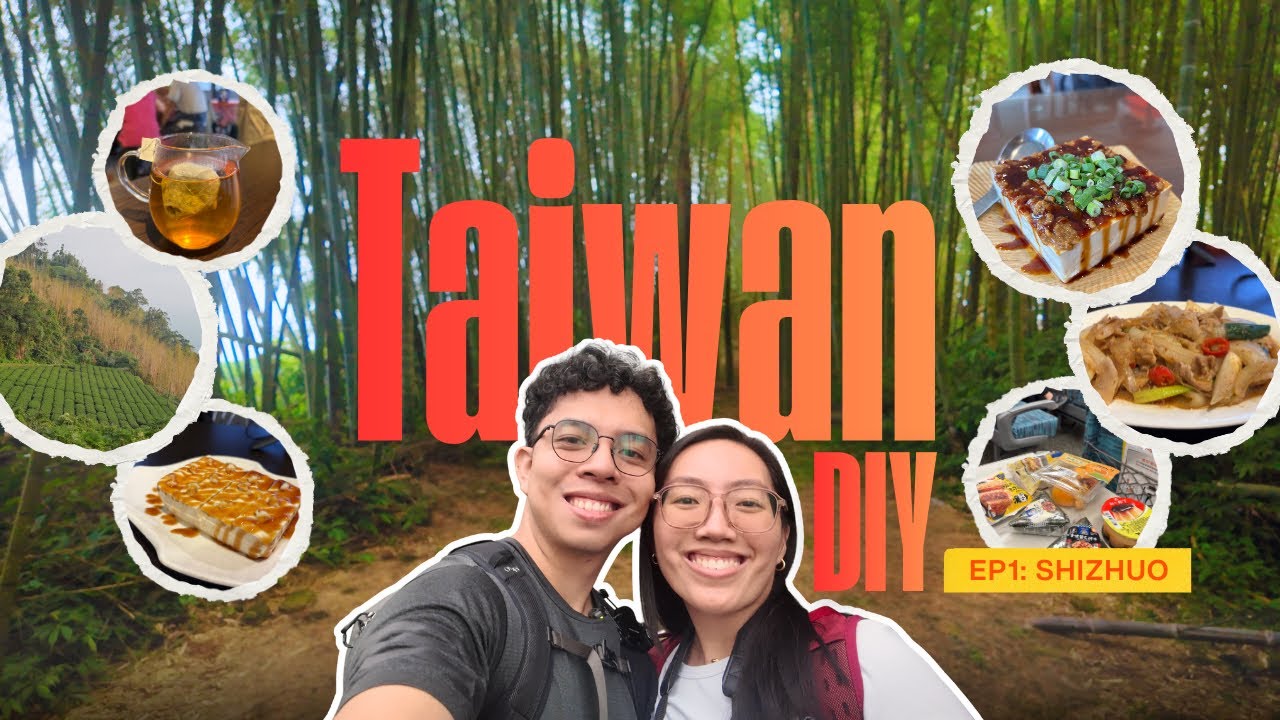 Taiwan DIY Day 1: Taipei to Shizhuo | Cloud & Tea Trails | Dom and Bela Travel Vlog